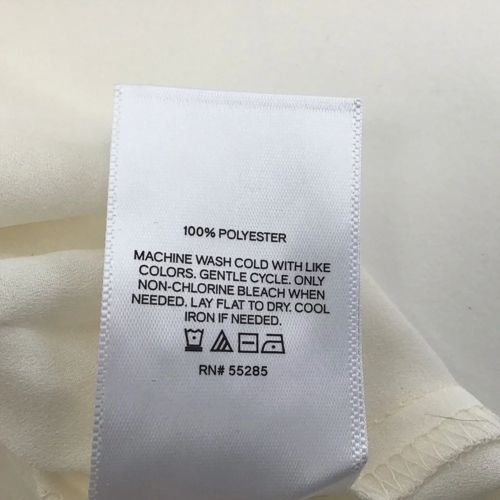 Express ivory lace whimsygoth, Victoriana, cottagecore puff sleeve blouse  M NWT - Picture 10 of 10